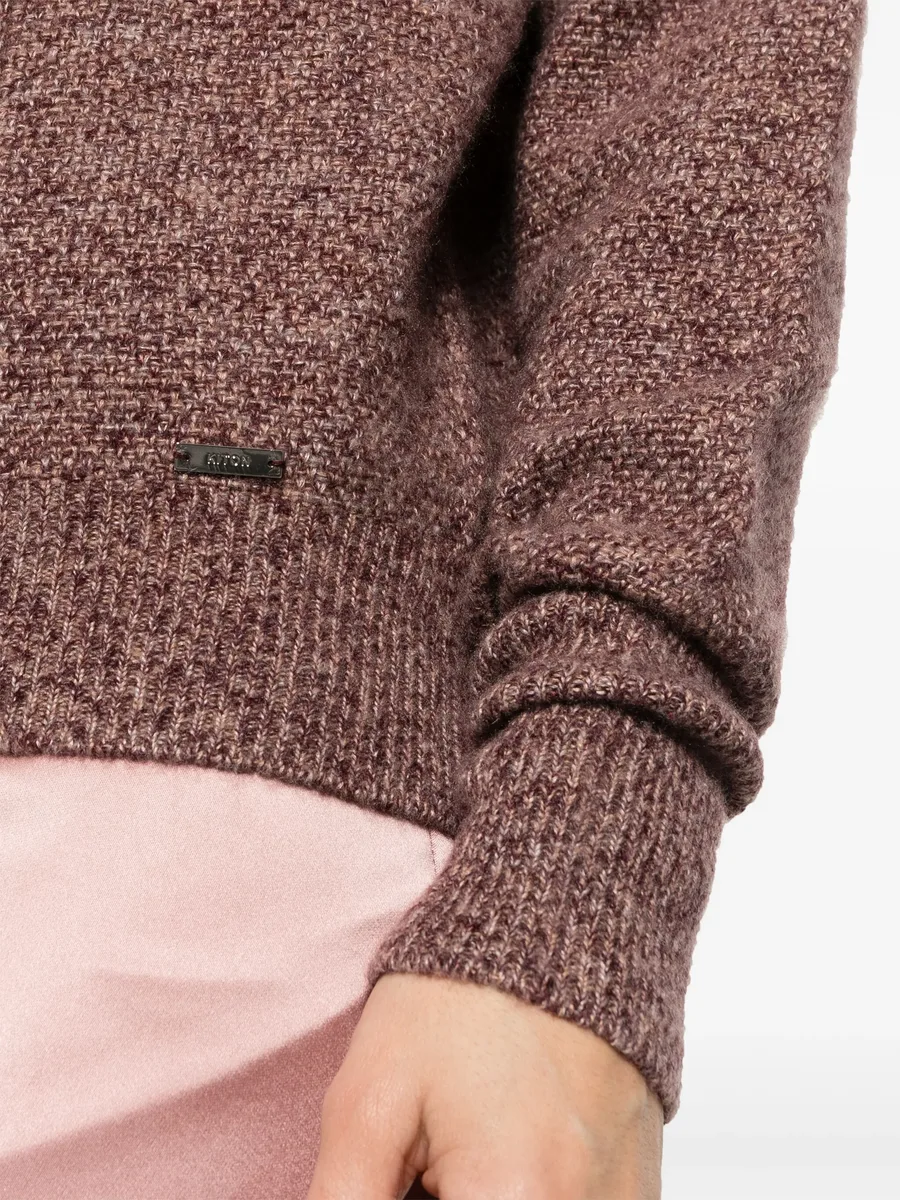 roll-neck speckle-knit jumper 9