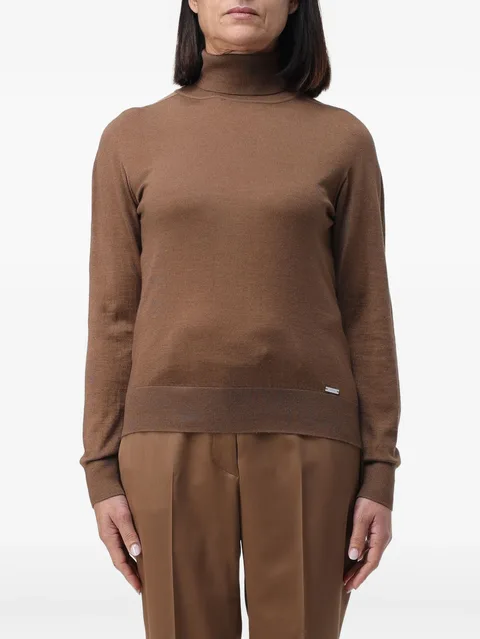 high-neck sweater
