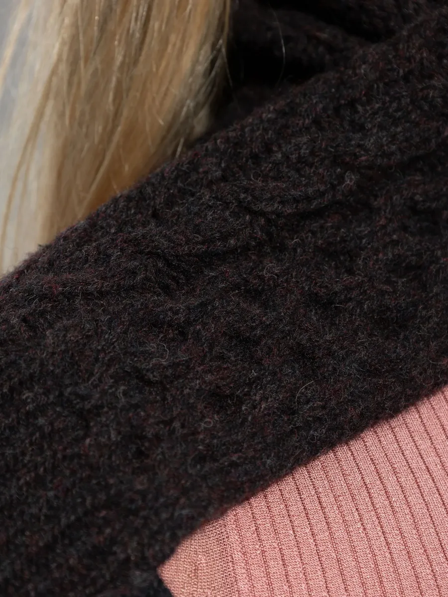 cable-knit turtleneck sweater 10