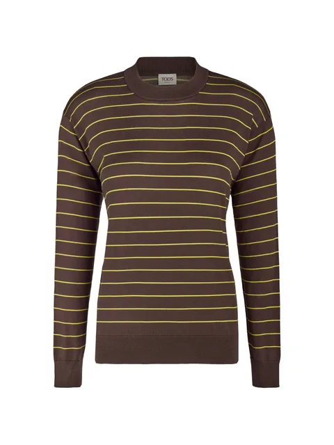 long-sleeve striped sweater