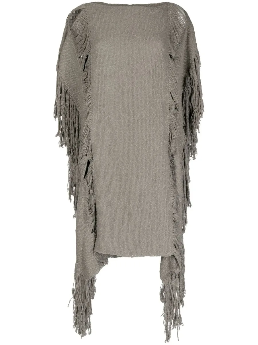 lace fringe-detail tunic 2