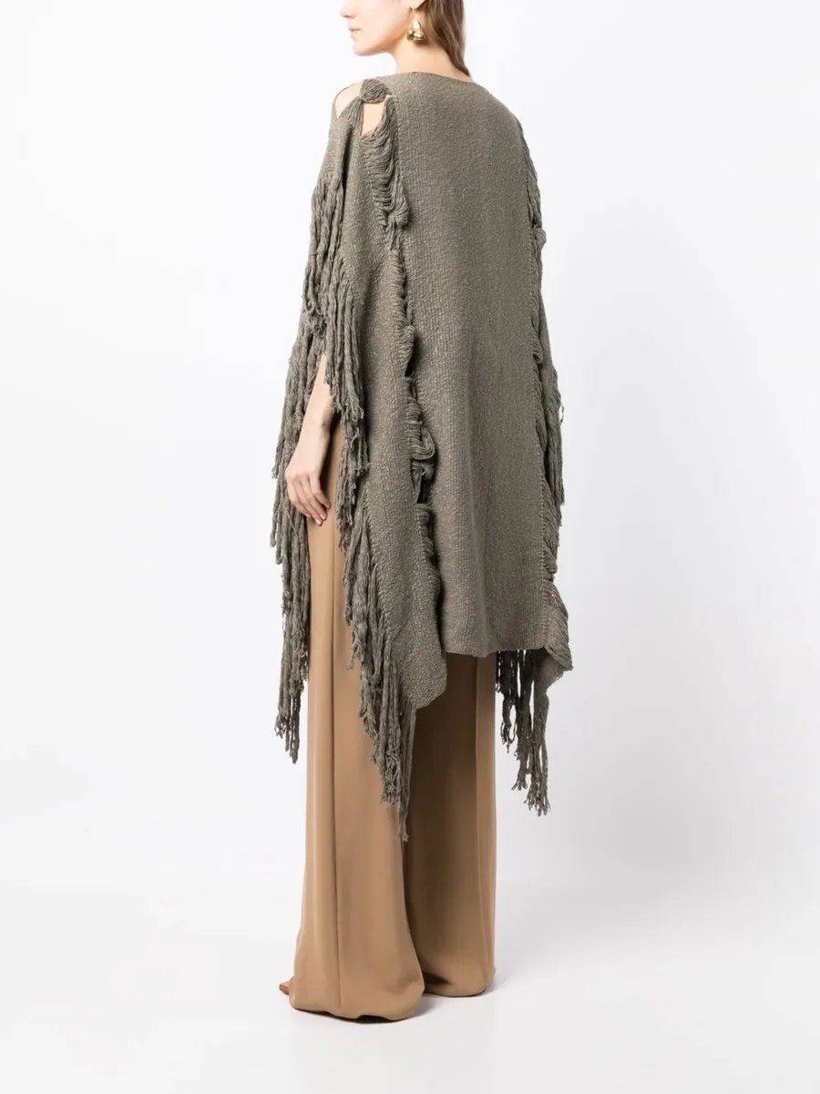 lace fringe-detail tunic 8