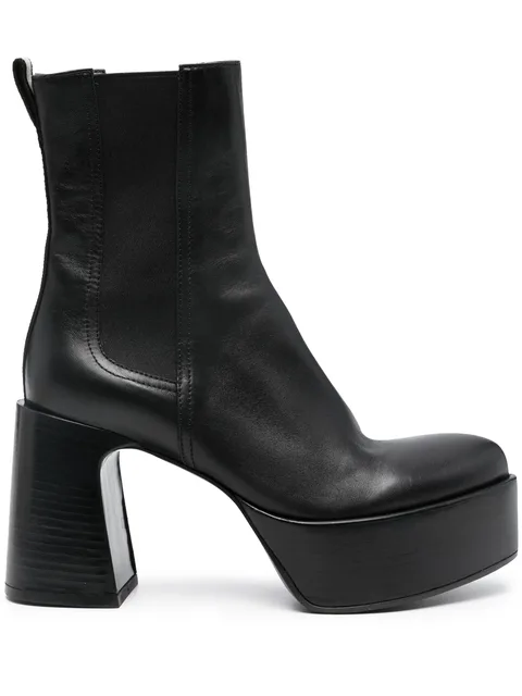 95mm leather ankle boots