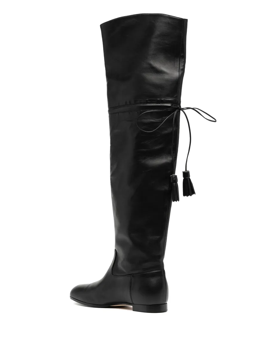tassel-detail leather boots 5