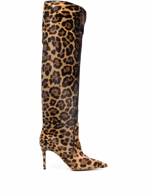 сапоги Carra с леопардовым принтом из коллаборации с Brian Atwood