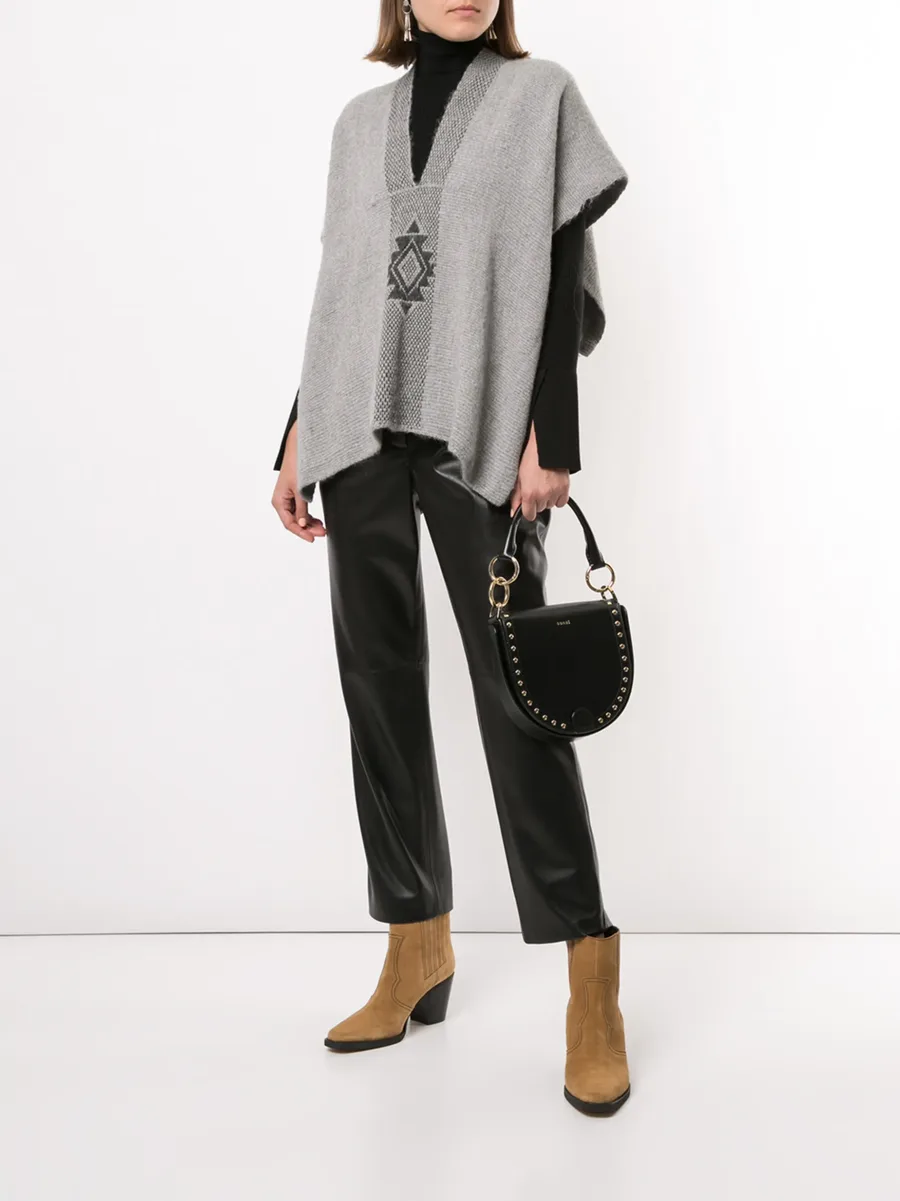 Estrella knitted poncho 4