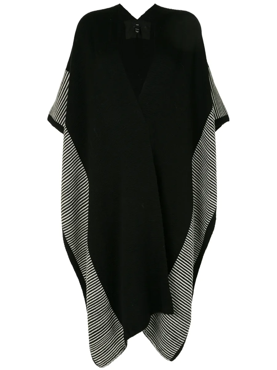striped edge long duster 2