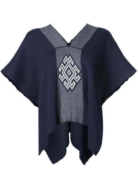 V-neck draped sleeved top
