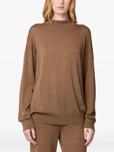 mock-neck sweater