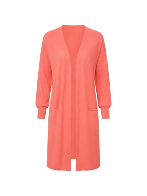 cotton-piqué ribbed-cuff cardigan