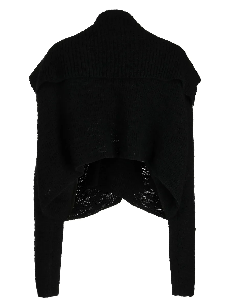 spread-collar wool bolero 4
