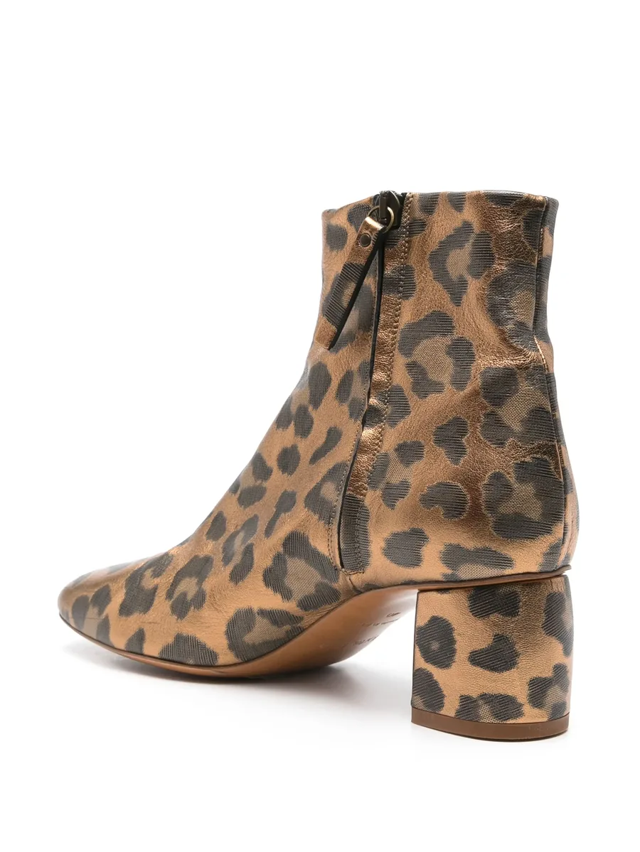 leopard-print ankle boots 6
