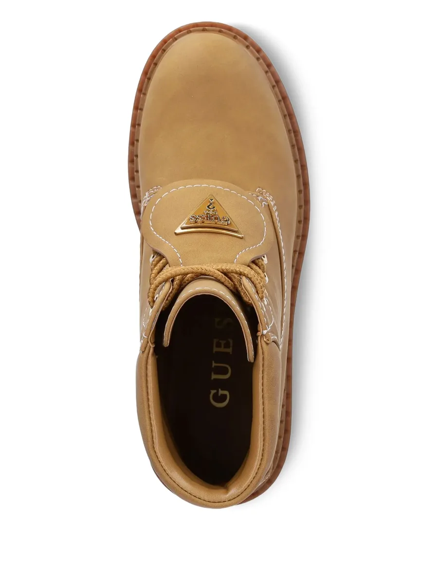 logo-plaque lace-up boots 8