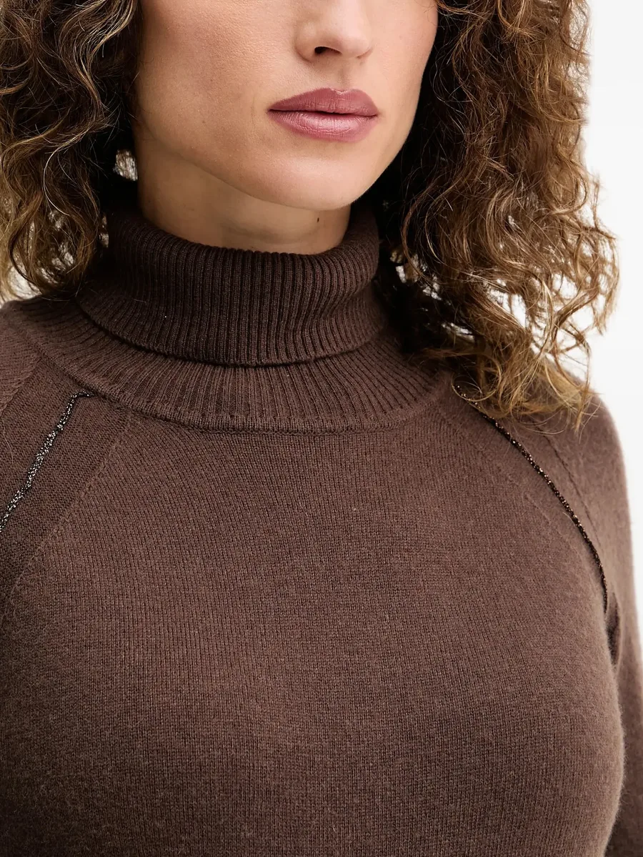 roll-neck embellished sweater 8
