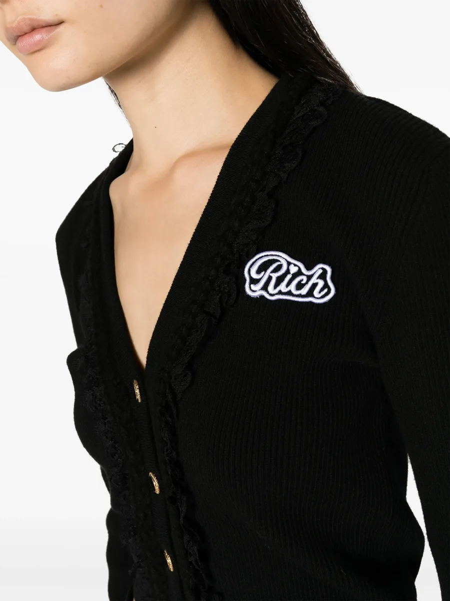 Rich ribbed-knit cardigan 13