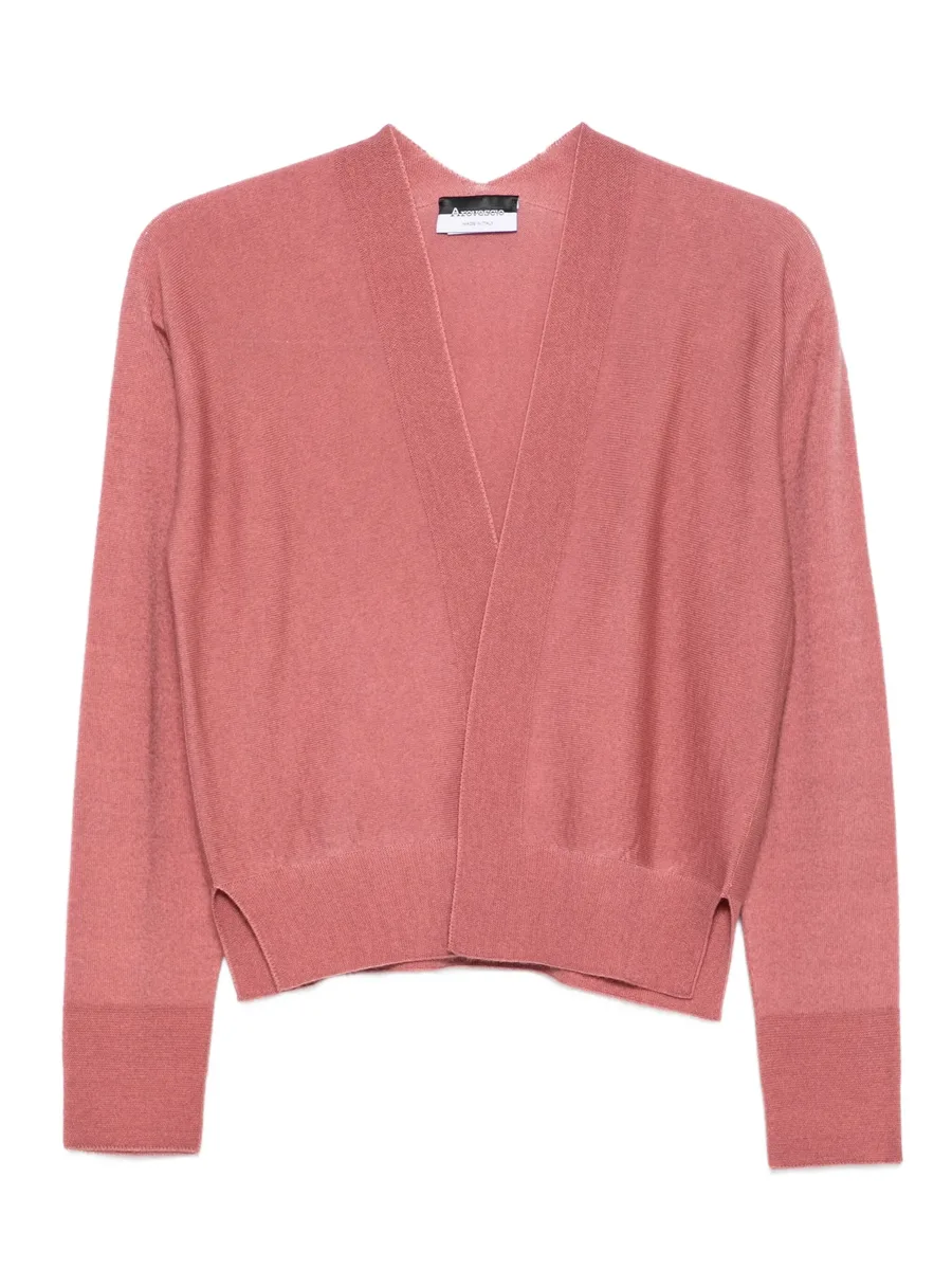 side-split cropped cardigan 2