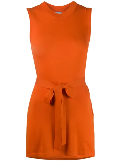 belted knitted tunic