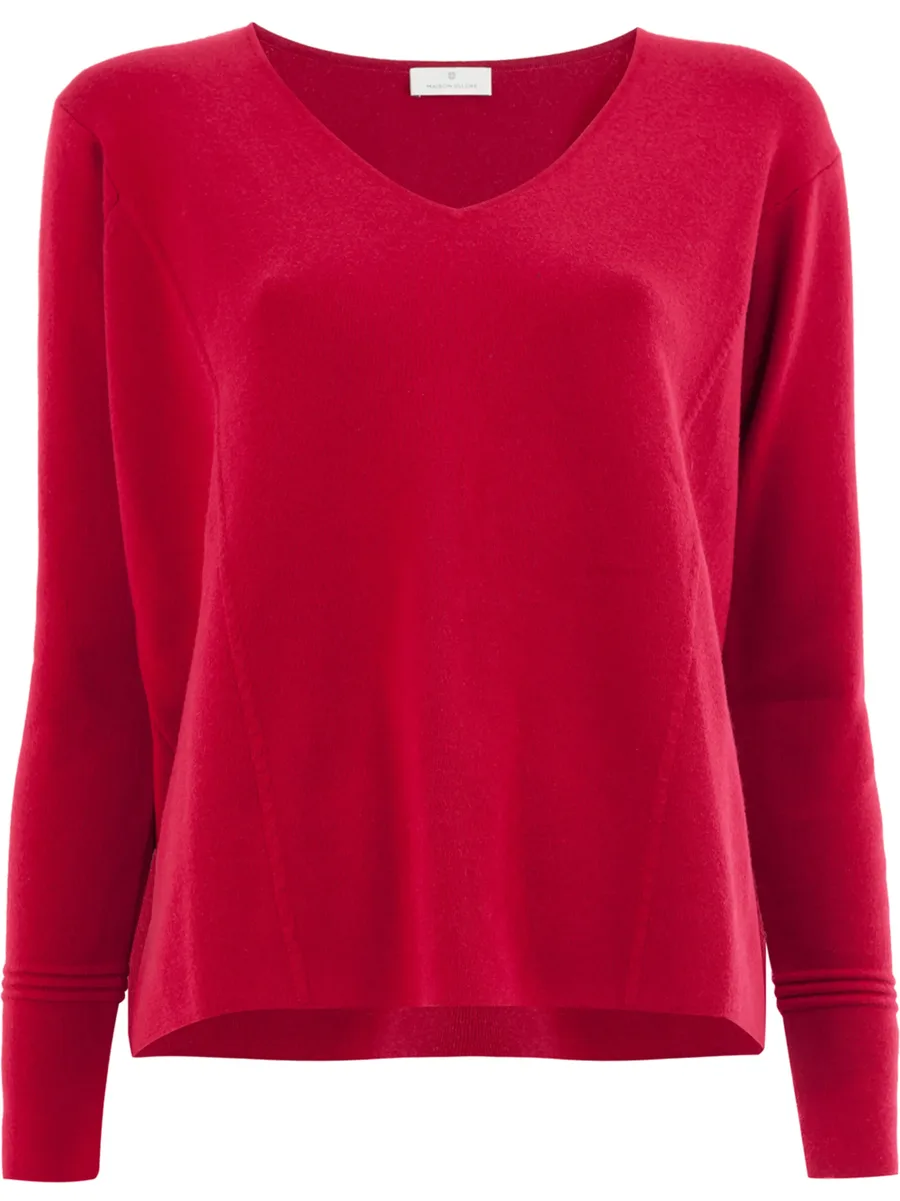 MAISON ULLENS SWE027SWE 466 ROSSO  Cashmere 2