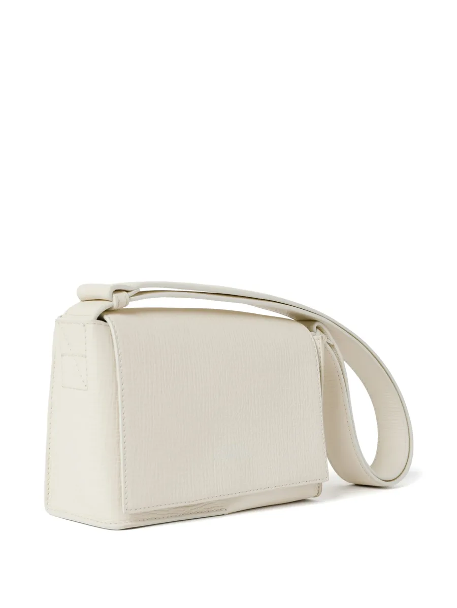 Meshi flap grained-leather shoulder bag 8