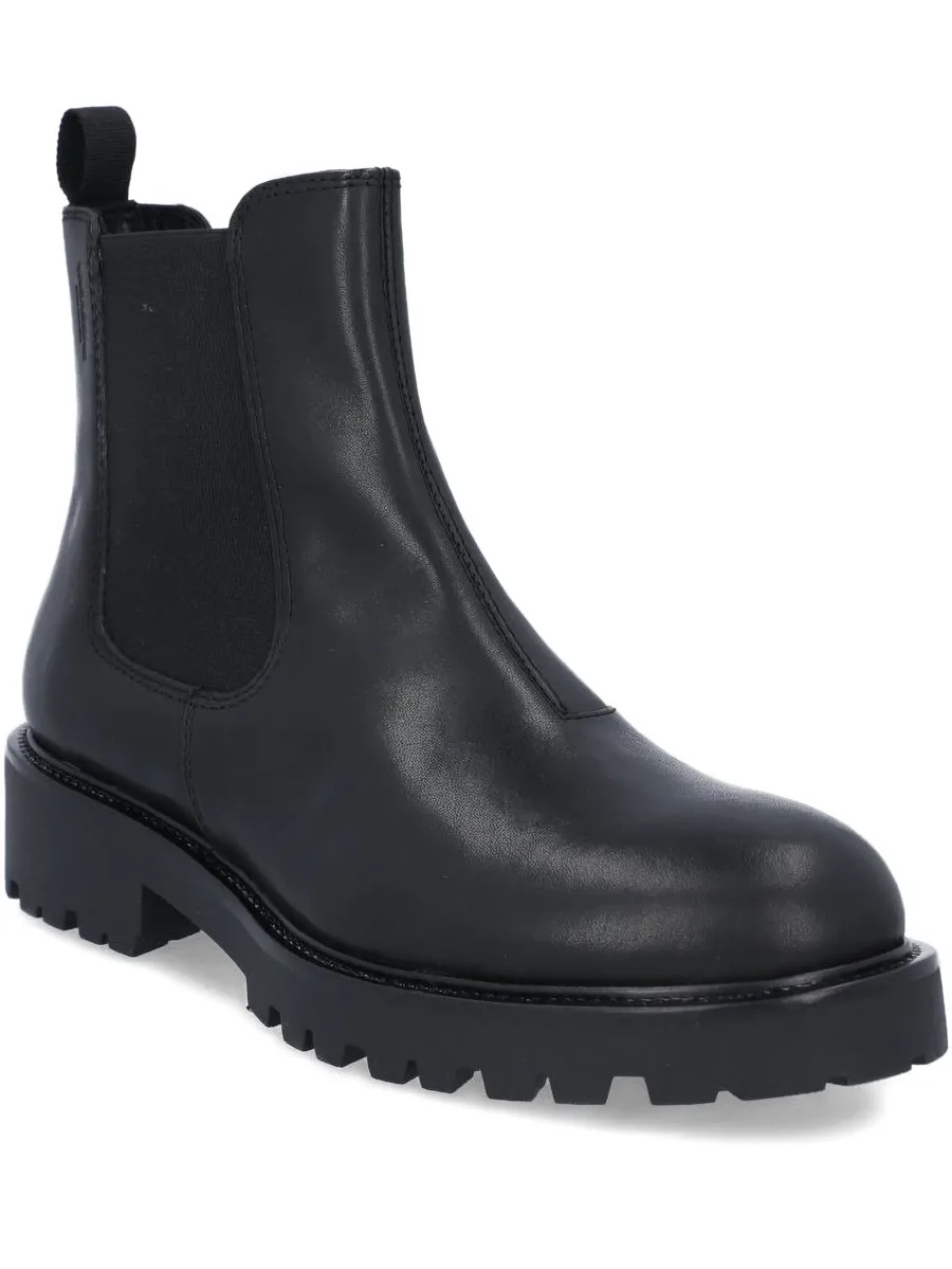 elastic-panelled leather boots 2