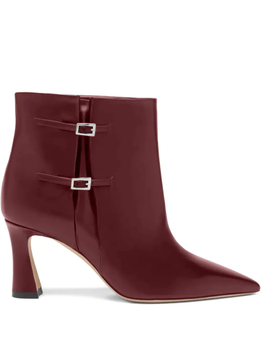 70mm Norma buckle-detail pointed-toe ankle boots 2
