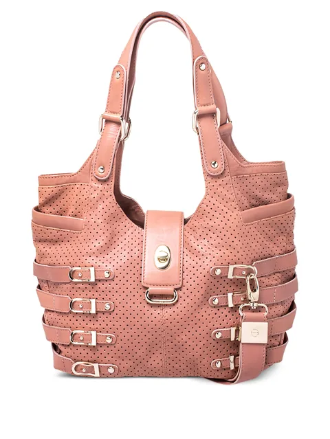 perforated shoulder bag