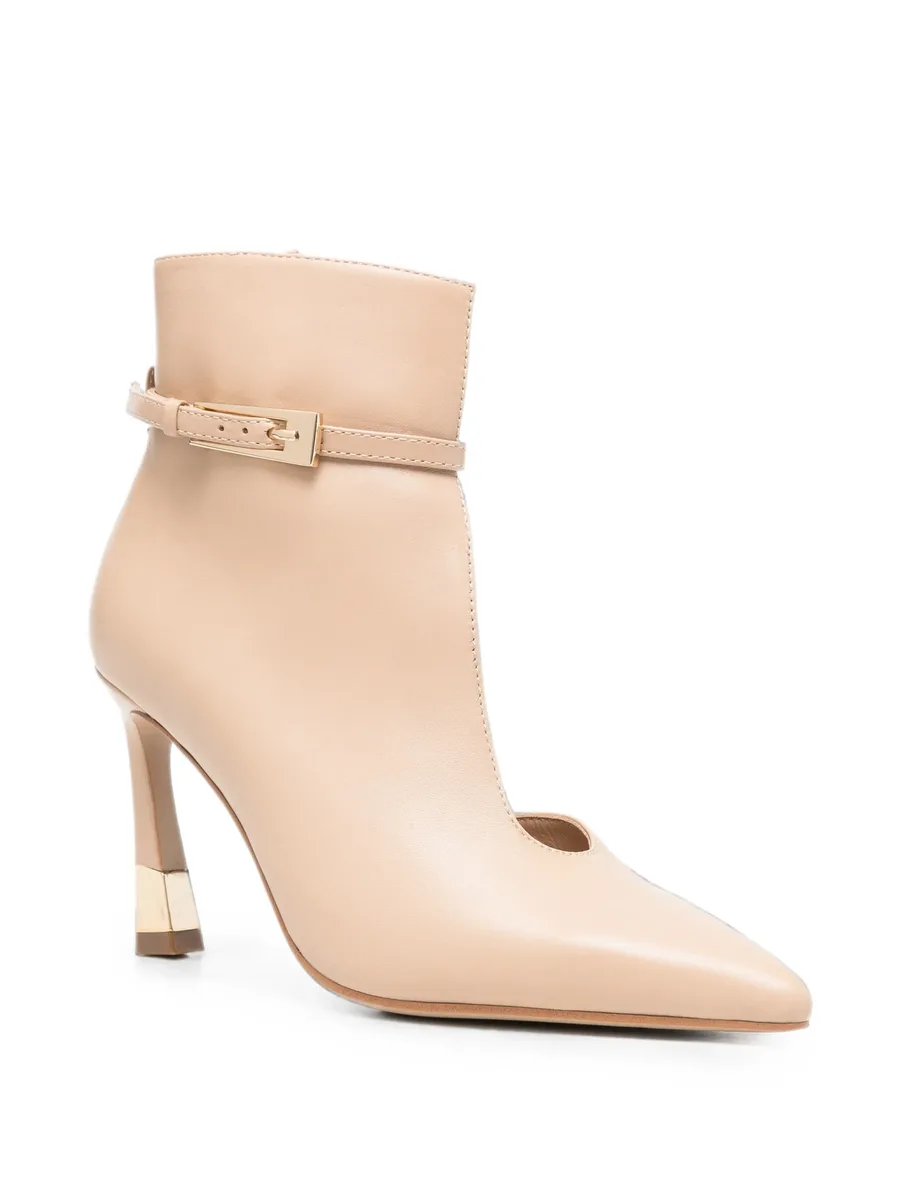 buckle-strap pointed-toe ankle boots 4