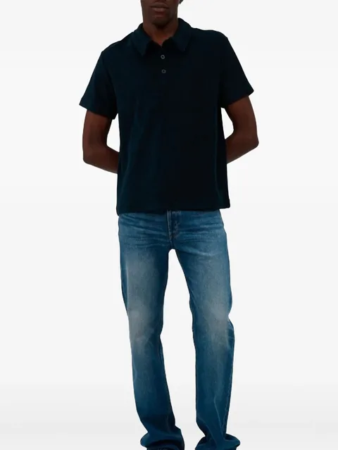 buttoned polo shirt