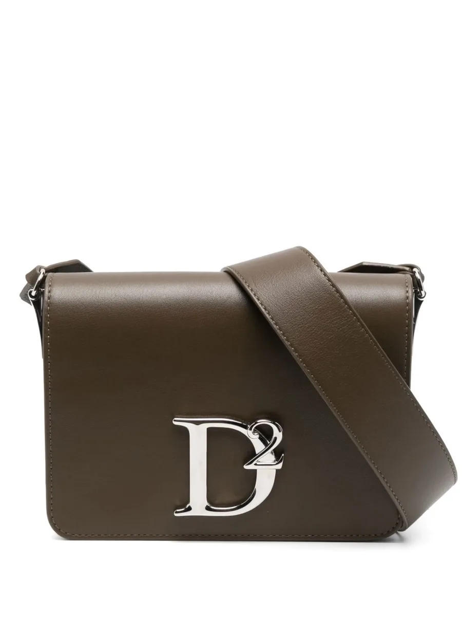 logo-plaque leather crossbody bag 1