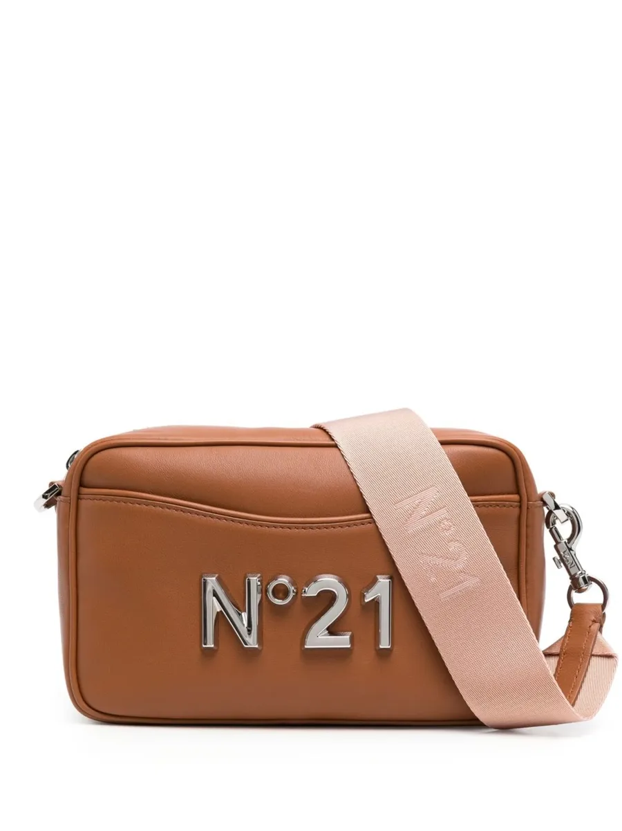 logo-plaque leather crossbody bag 2