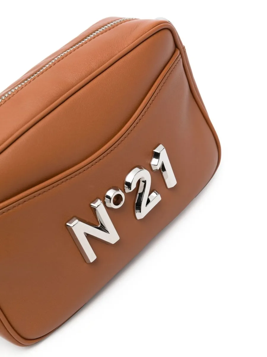 logo-plaque leather crossbody bag 8