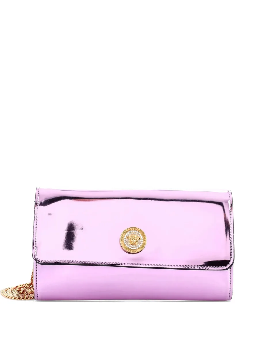 лакированная сумка через плечо La Medusa Clutch on Chain Patent 2