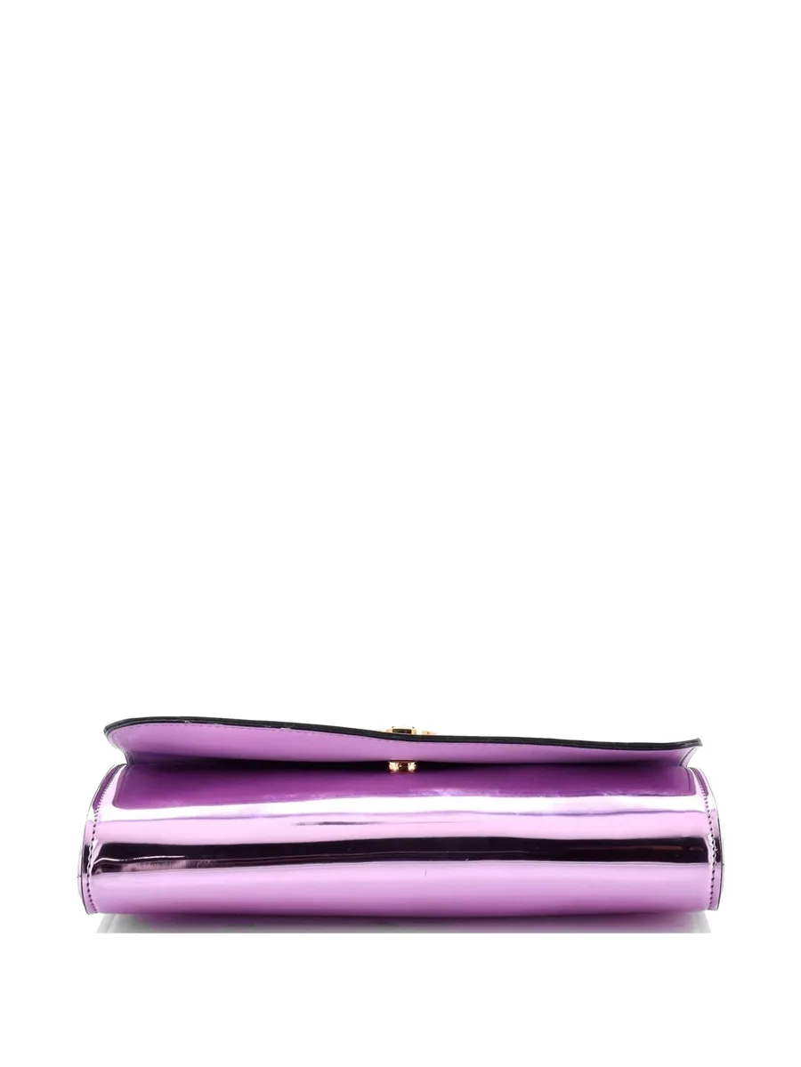 лакированная сумка через плечо La Medusa Clutch on Chain Patent 5