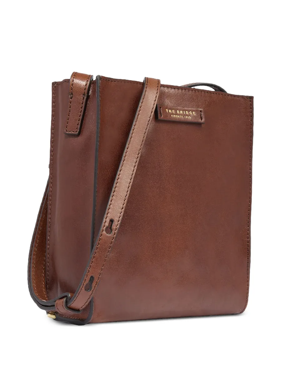 small logo-plaque leather shoulder bag 7