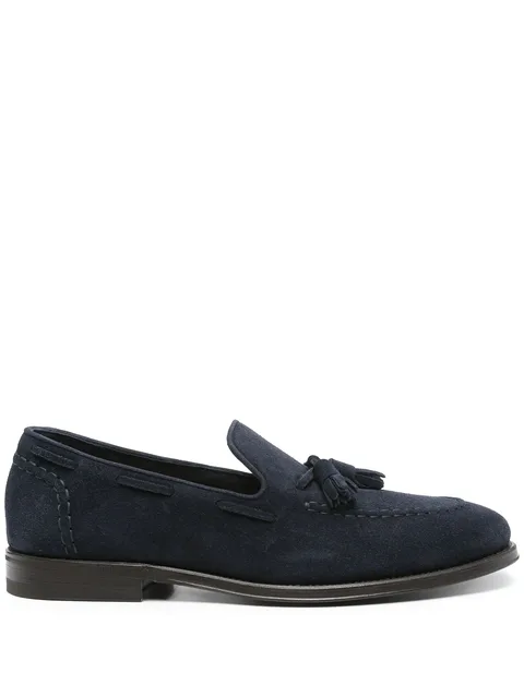 tassel-detail boat shoes