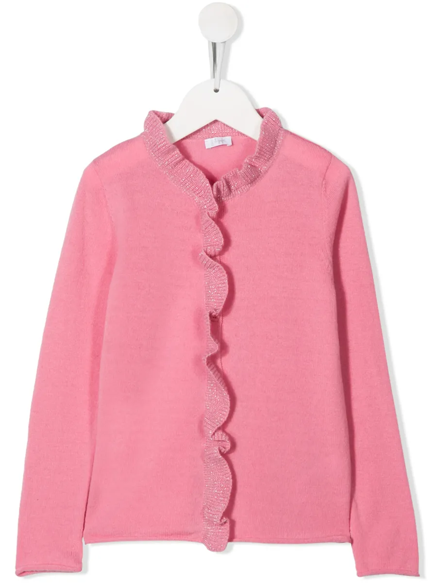 ruffle trimmed cardigan 2