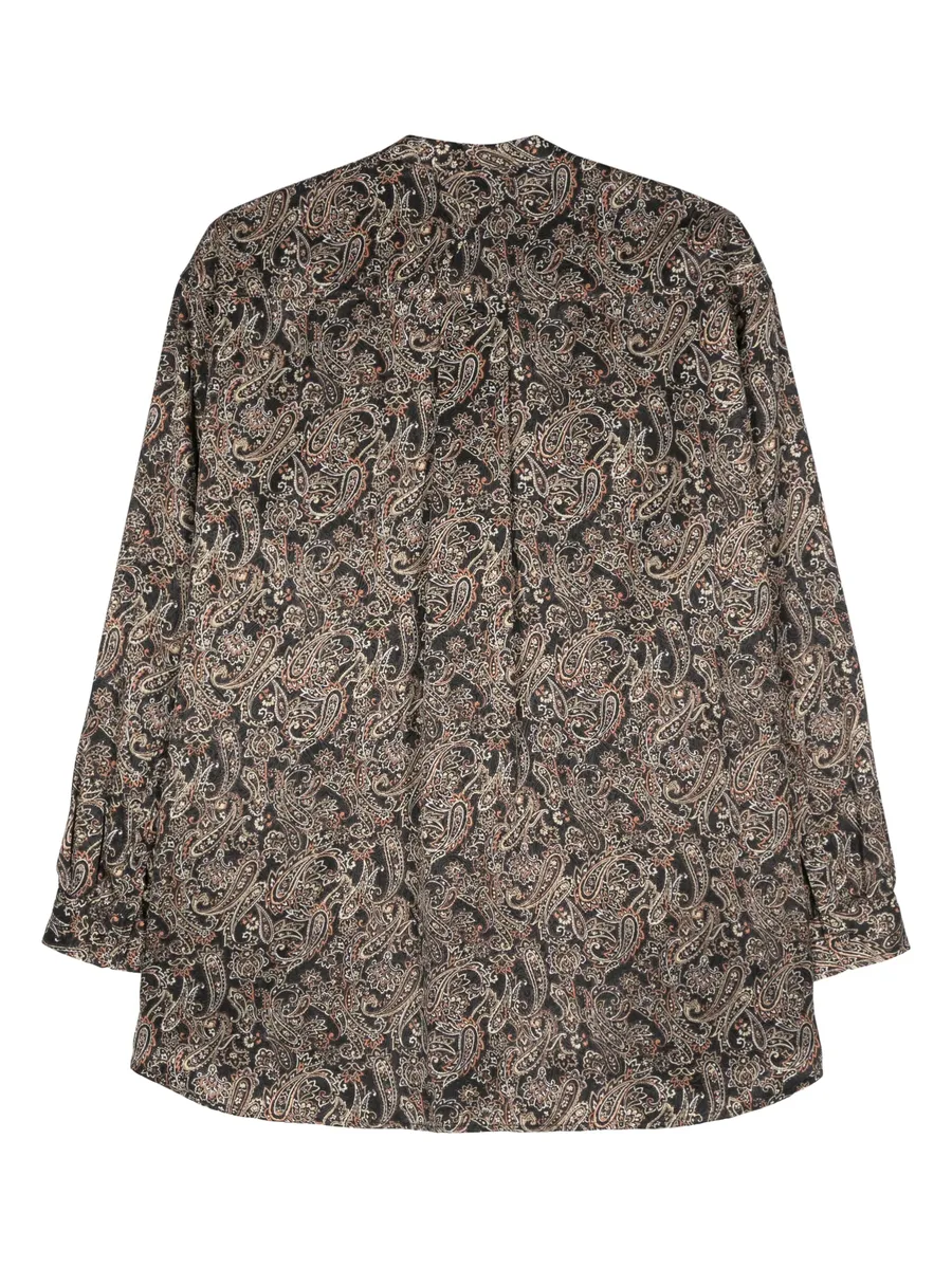 paisley-print satin shirt 4