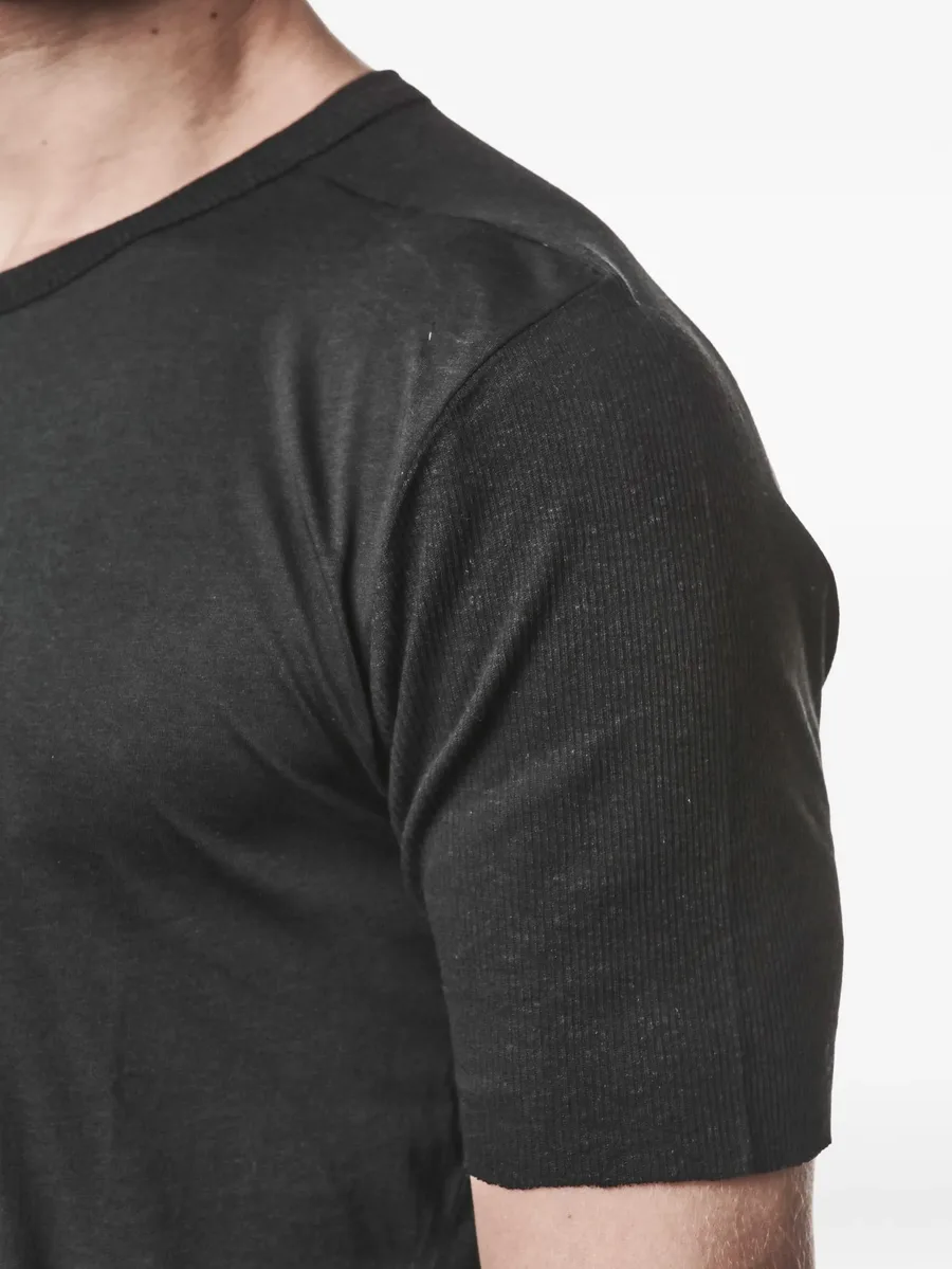 ribbed-panel T-shirt 10