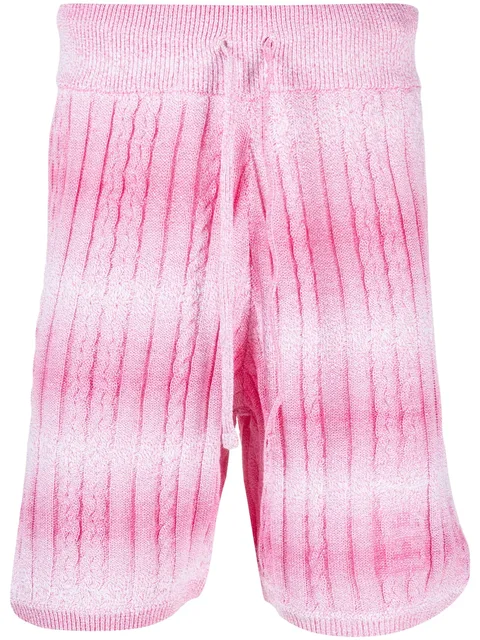 knitted degradé bermuda shorts
