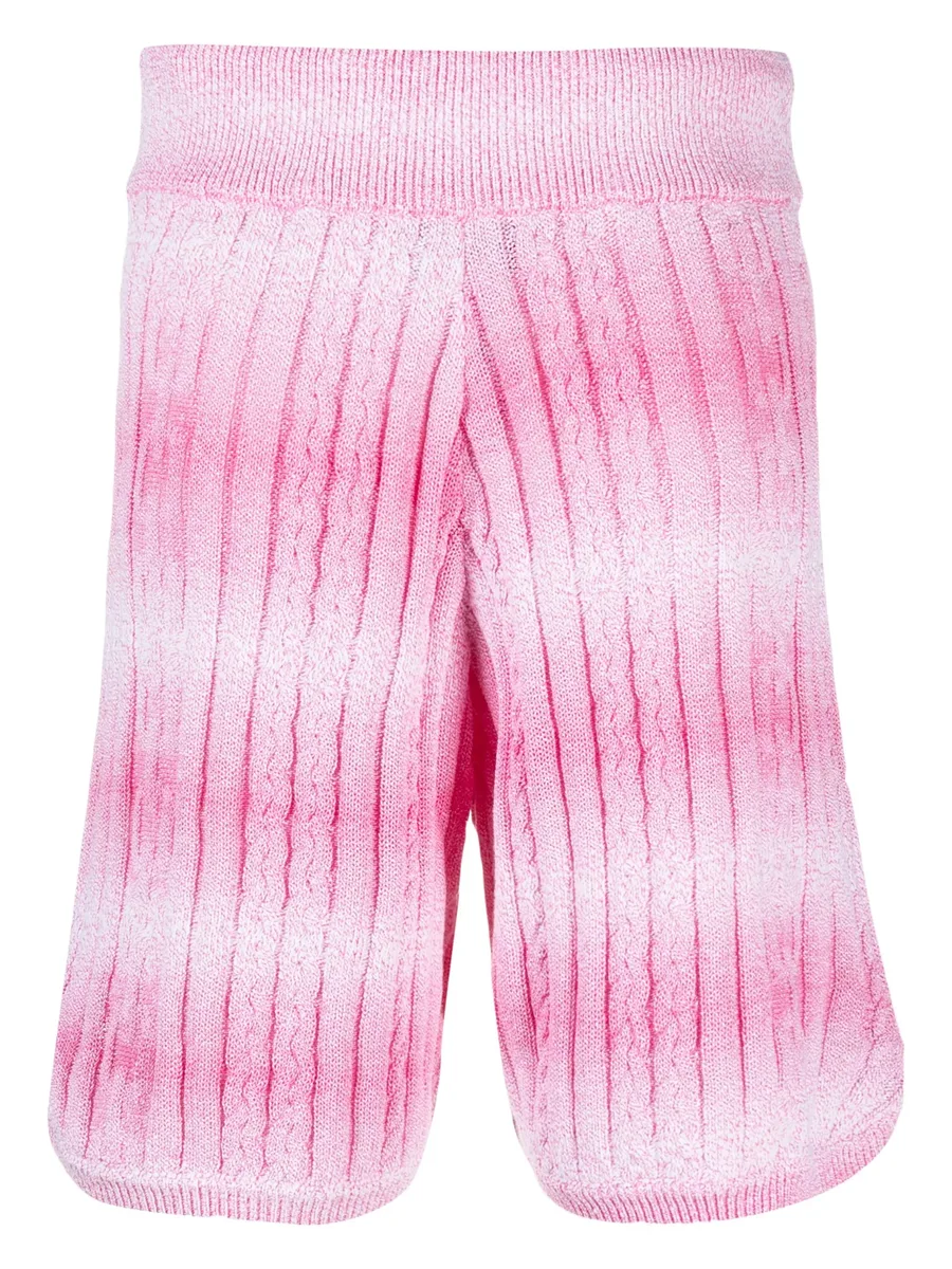 knitted degradé bermuda shorts 4