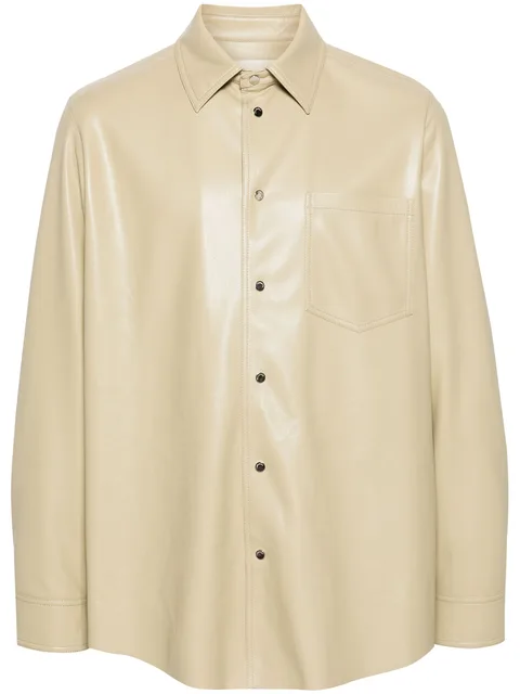 long-sleeve recycled-polyester shirt