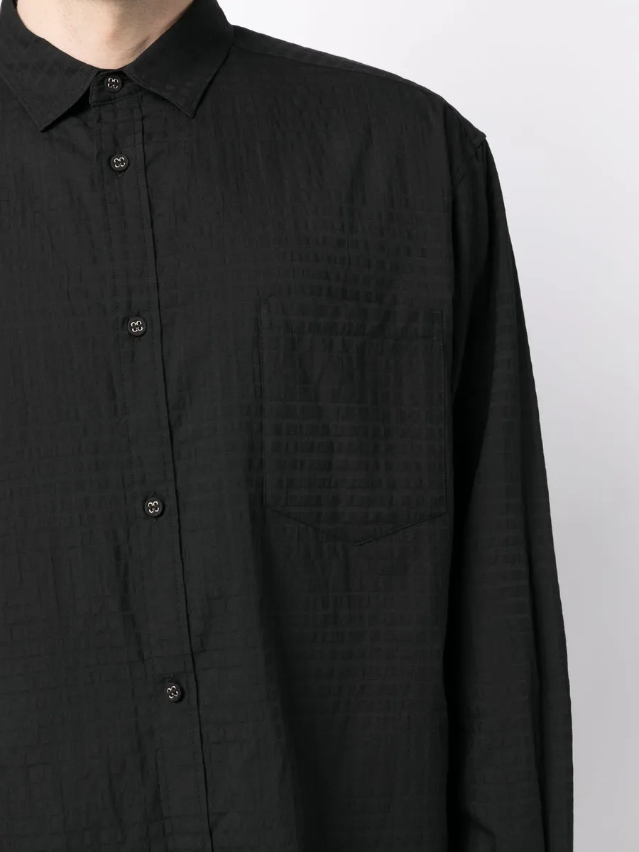 patterned jacquard long-sleeve shirt 9