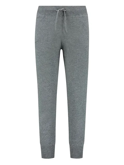 drawstring cashmere track pants