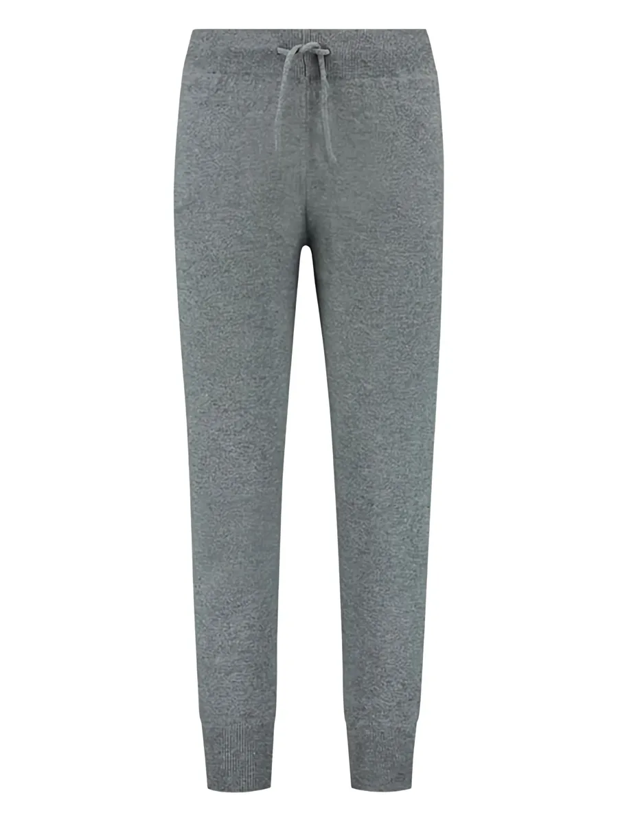 drawstring cashmere track pants 1