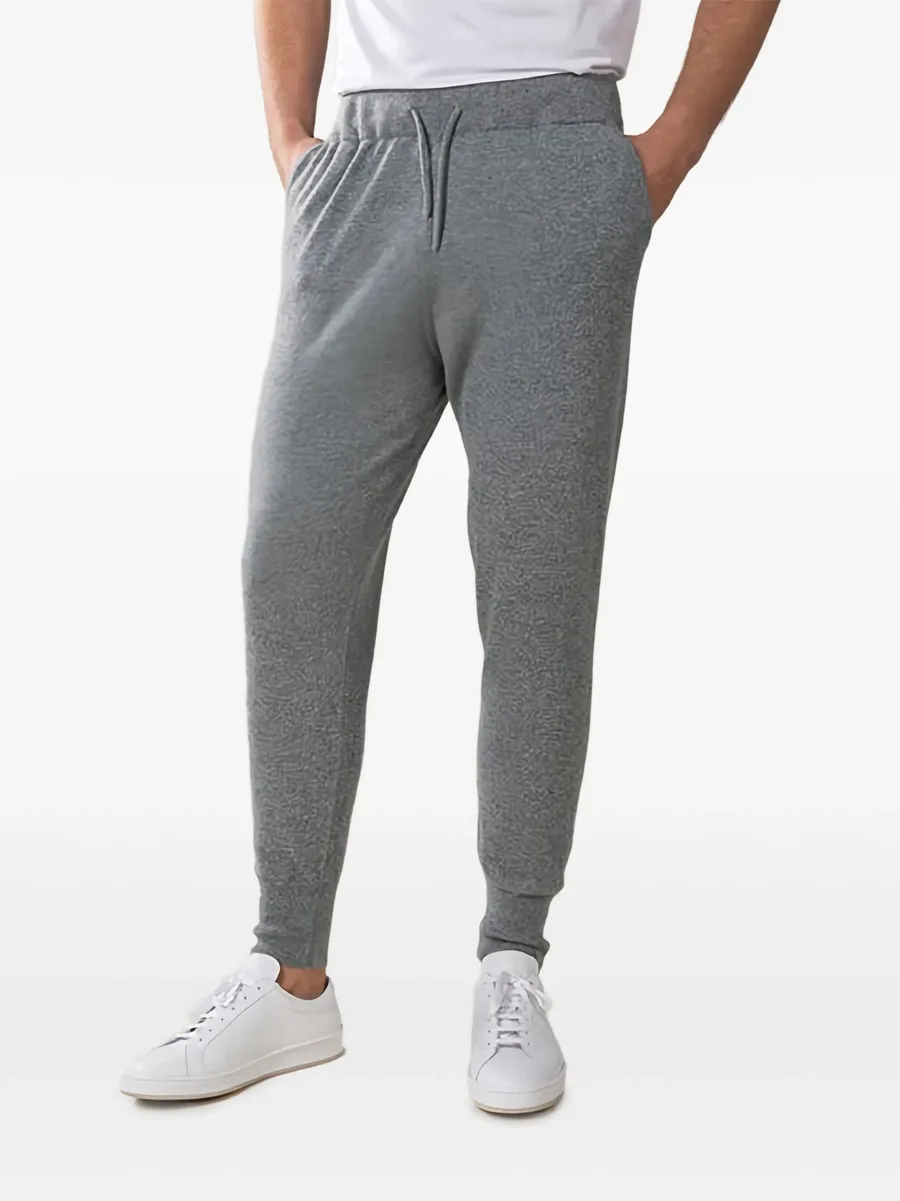 drawstring cashmere track pants 4