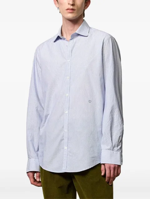striped long-sleeve shirt