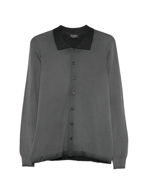 buttoned long-sleeved shirt