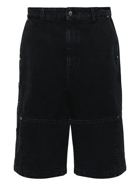 washed canvas shorts
