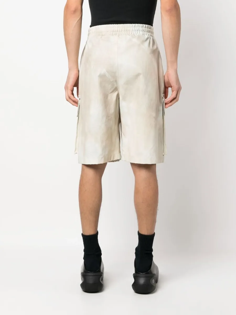 faded-effect cotton cargo shorts 7