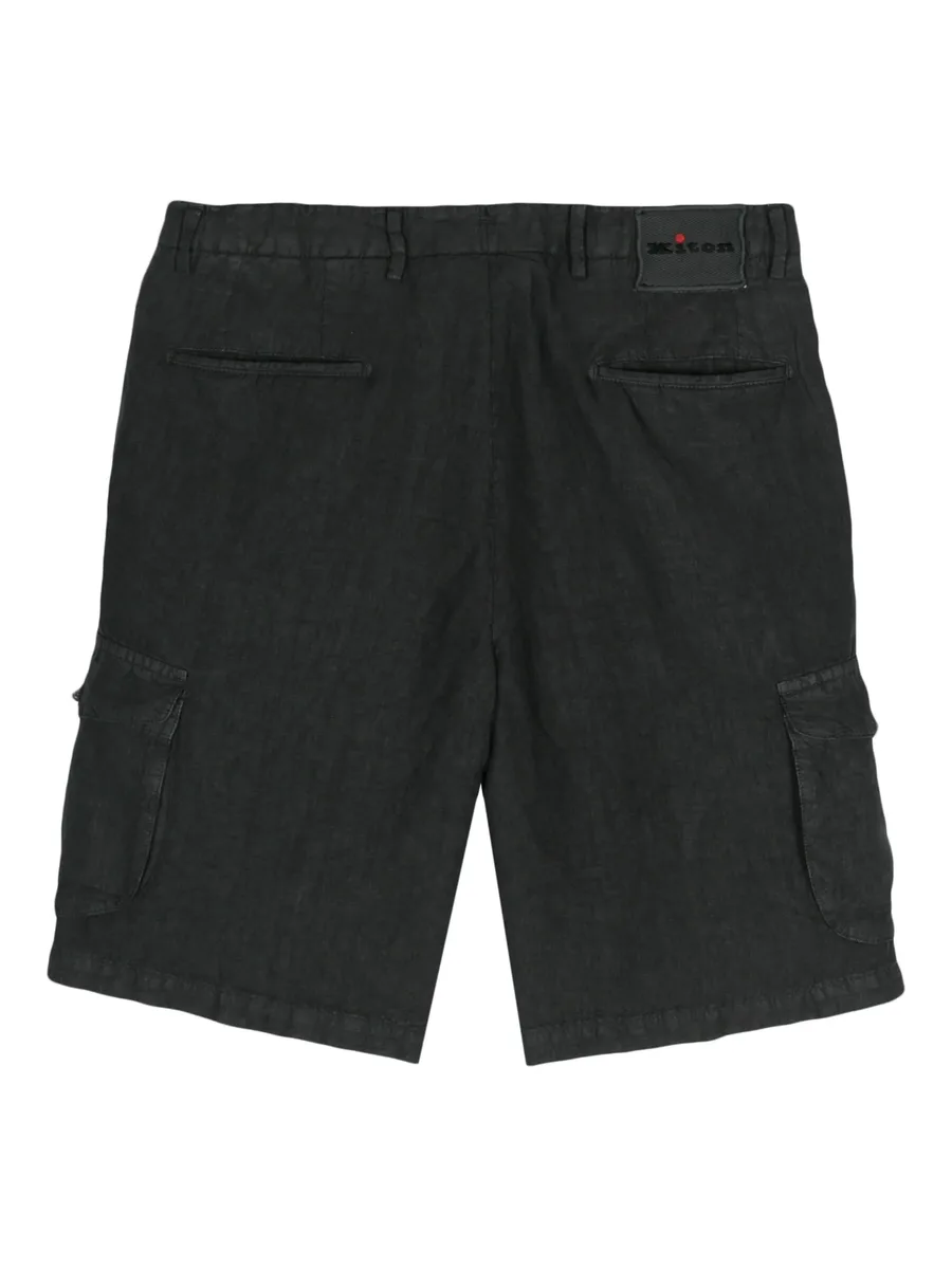 linen chambray cargo shorts 4